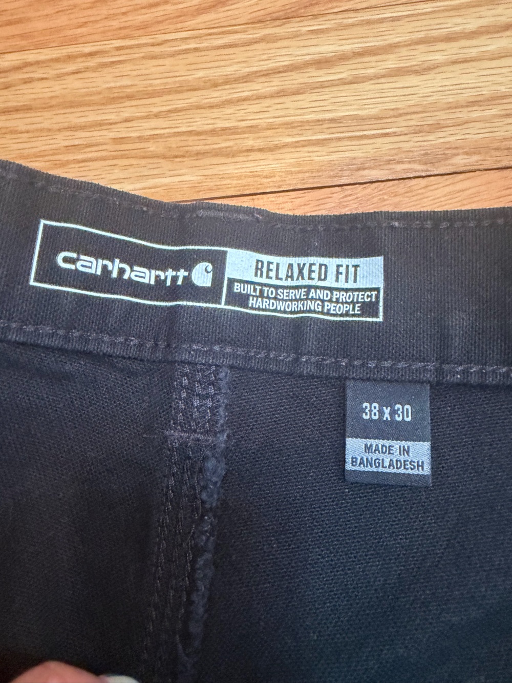 Carhartt Black Cargo Work Pants 38x30 - Picture 2 of 7
